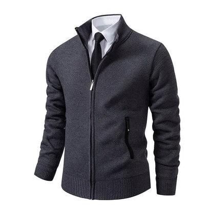 ENWEIGE Men's Knitted Cardigan Jacket - Vintage Fleece Winter Coat - Buy Center US
