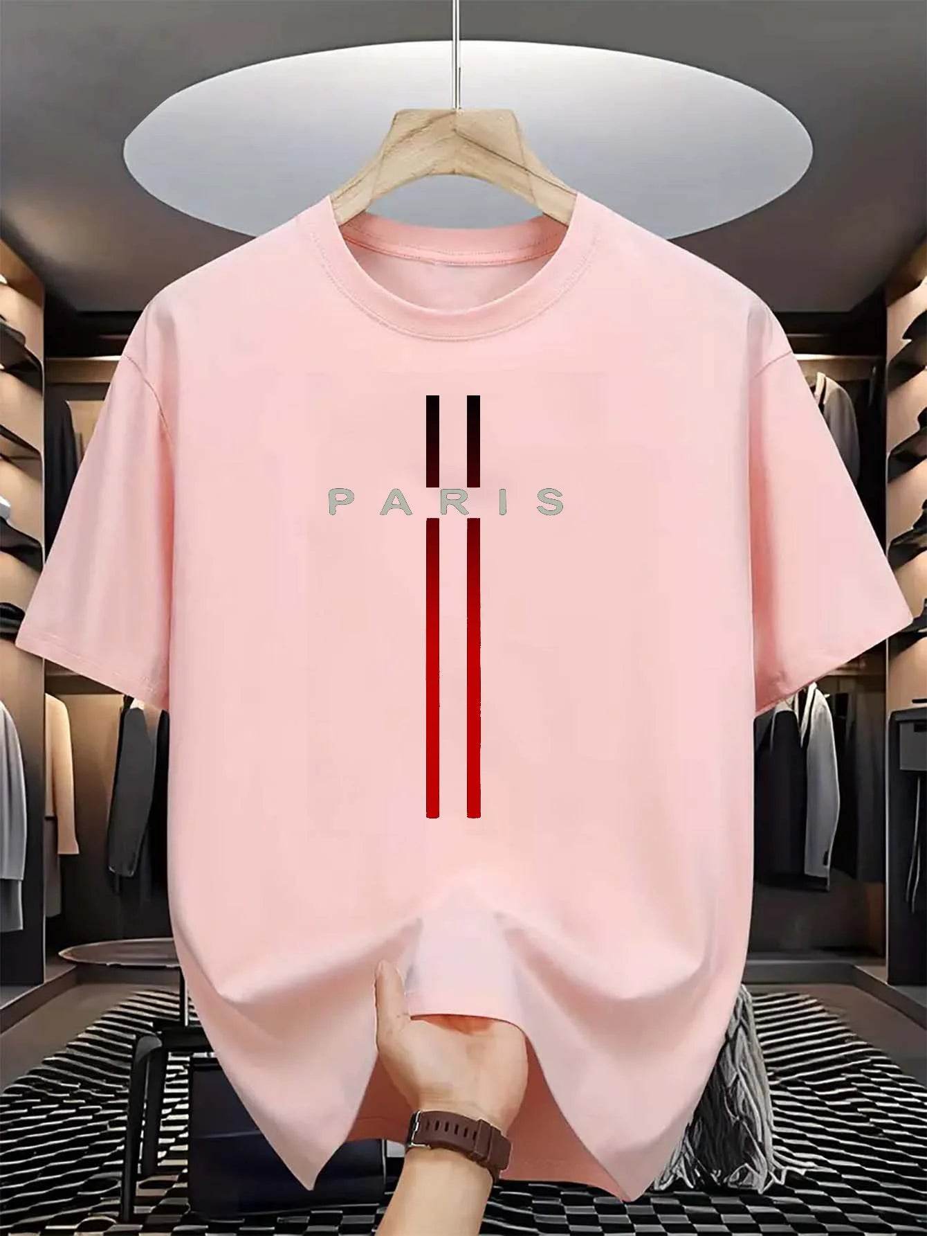 GUILAN Men's Casual Cotton T-Shirt - Comfortable Round Neck & Summer Style - Buy Center US
