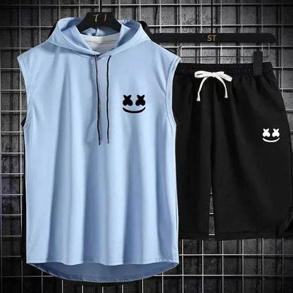 Summer Men's Two Piece Set - Casual T-Shirt & Shorts Tracksuit - Buy Center US