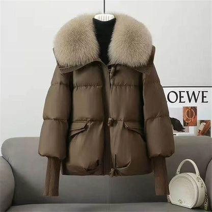 Women's Down Cotton-padded Jacket - Korean Style, Thick, Casual Wear - Buy Center US