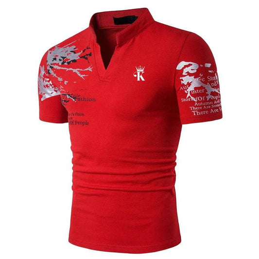 Dingshite Men's Casual Golf Polo Shirt - Short Sleeve, Solid Color Design - Buy Center US
