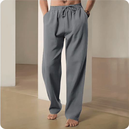 2025 Stylish Mens Cotton Hemp Trousers - Breathable Casual Wear - Buy Center US