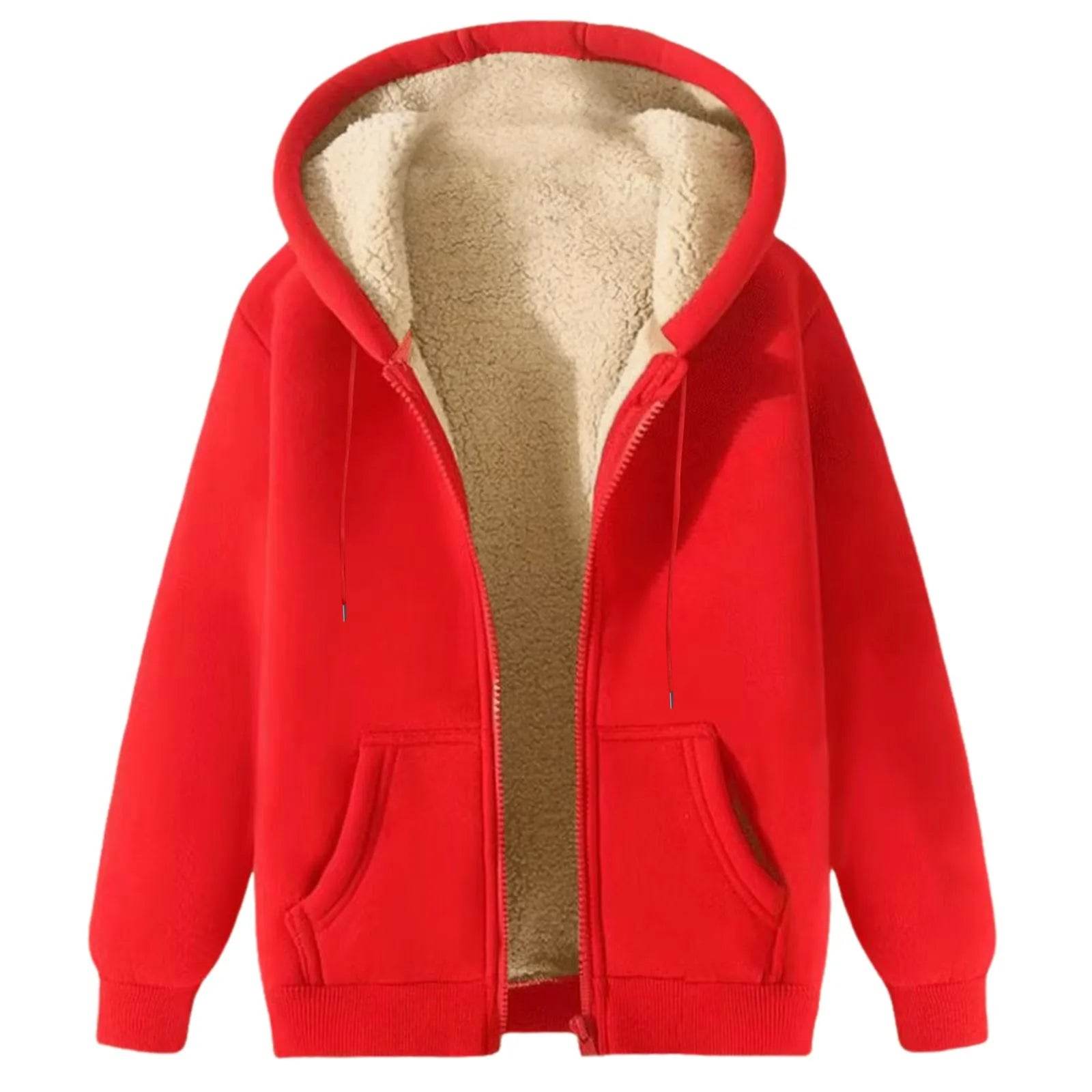 Men's Winter Hooded Jacket - Fleece Lined, Zip Up, Casual Style - Buy Center US