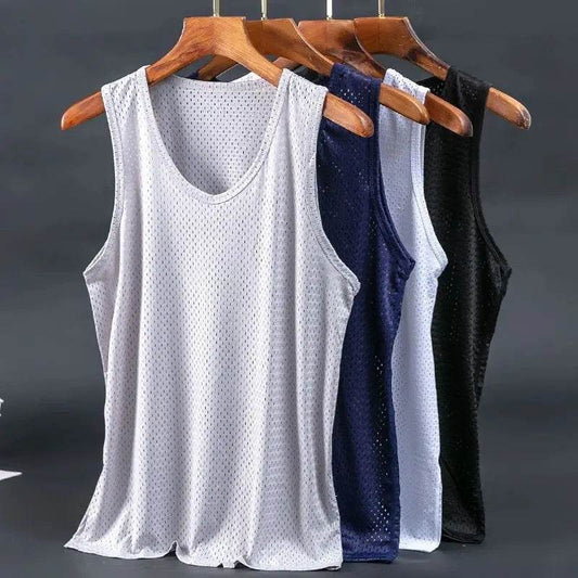2024 Men's Summer Mesh Tank Tops - Quick-Drying & Breathable Vest - Buy Center US