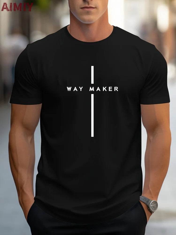 Men's Slim Fit T-Shirt - Breathable Round Neck Casual Tee for Summer - Buy Center US