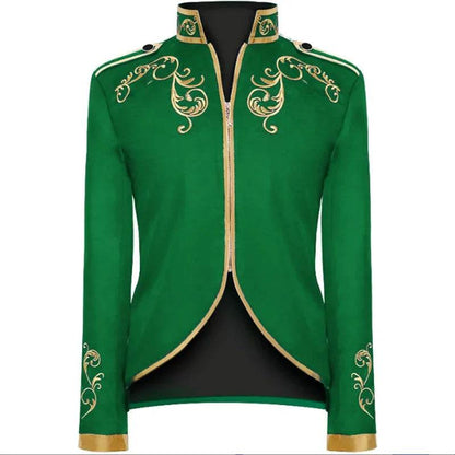 Qj Cinga British Style Embroidered Flower Suit - Wedding Party Blazer - Buy Center US