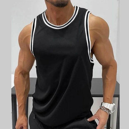 3D Printed Colorful Stripes Tank Top - Casual Fashion for Men - Buy Center US