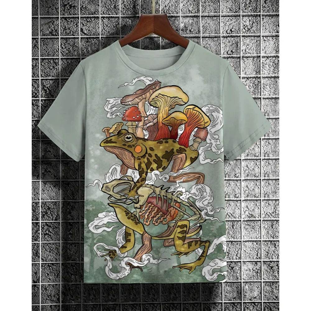Ukiyo-e Sea Wave Cat T-Shirt - 3D Print Japanese Samurai Graphic Tee - Buy Center US