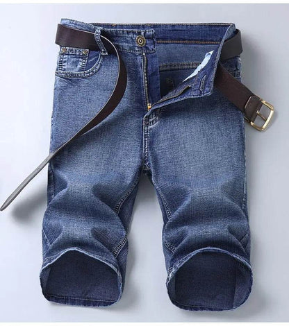 2025 Men's Slim Fit Jeans - Stylish Blue Summer Shorts for Casual Wear - Buy Center US