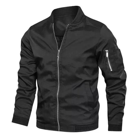 Men's Casual Zipper Jacket - Lightweight Windproof Cycling Coat - Buy Center US