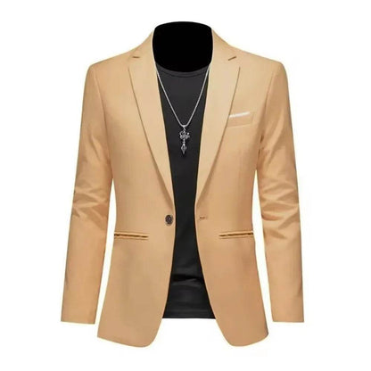 King Billion Men's Casual Business Suit Jacket - Slim Fit, Single Button - Buy Center US
