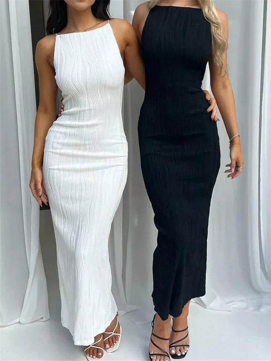 Dozw Slim Sleeveless Long Dress - Sexy Summer Party Outfit - Buy Center US