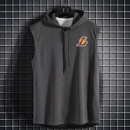 Summer Breathable Hooded Basketball Vest - Quick-Drying Casual Tank Top - Buy Center US