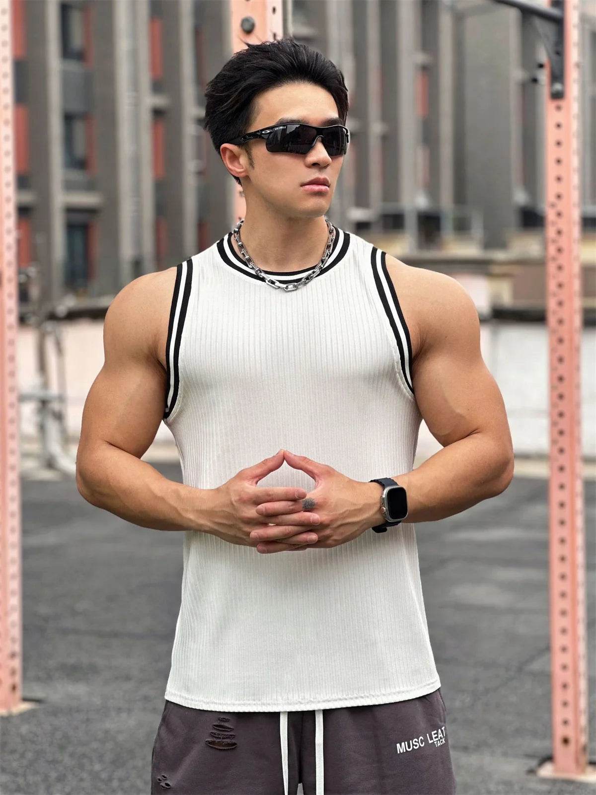 Men's Summer Bodybuilding Tank Tops - Casual Gym Workout Sleeveless Shirt - Buy Center US