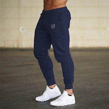 Shield Print Men's Jogging Pants - Breathable, Casual Sweatpants for All Seasons - Buy Center US