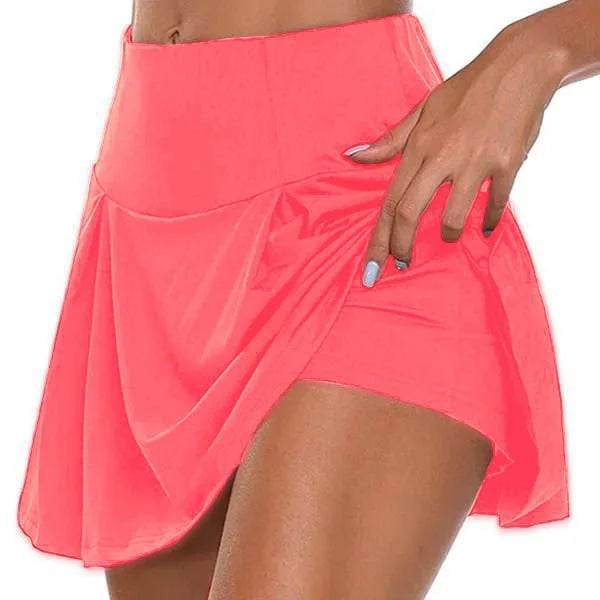 Zik Hekiy Women's Tennis Skirt with Shorts - Stretchy Summer Sporty Mini - Buy Center US