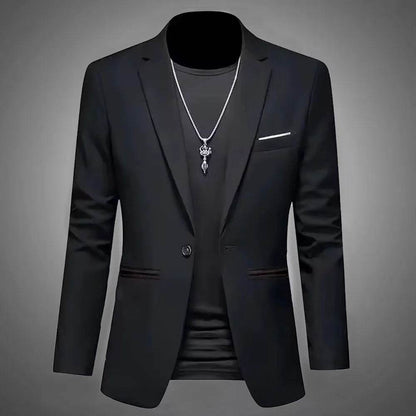 King Billion Men's Casual Business Suit Jacket - Slim Fit, Single Button - Buy Center US