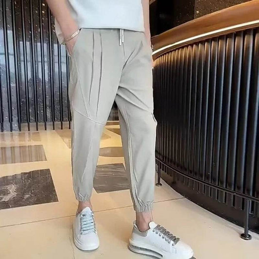 Korean Casual Men's Summer Pants - Loose Fit Harem Joggers for Gym - Buy Center US