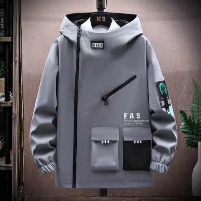 Men's Zipper Hooded Jacket - Casual Spring & Autumn Pullover Coat - Buy Center US