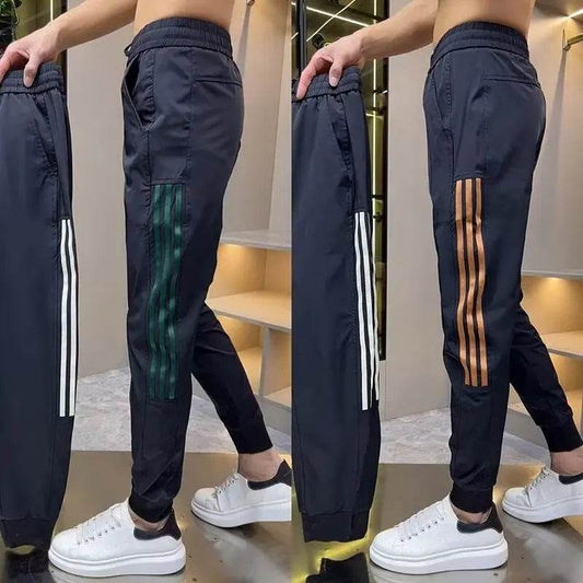 Casual Summer Men's Slim Fit Sports Pants - Ankle Length, Versatile Style - Buy Center US