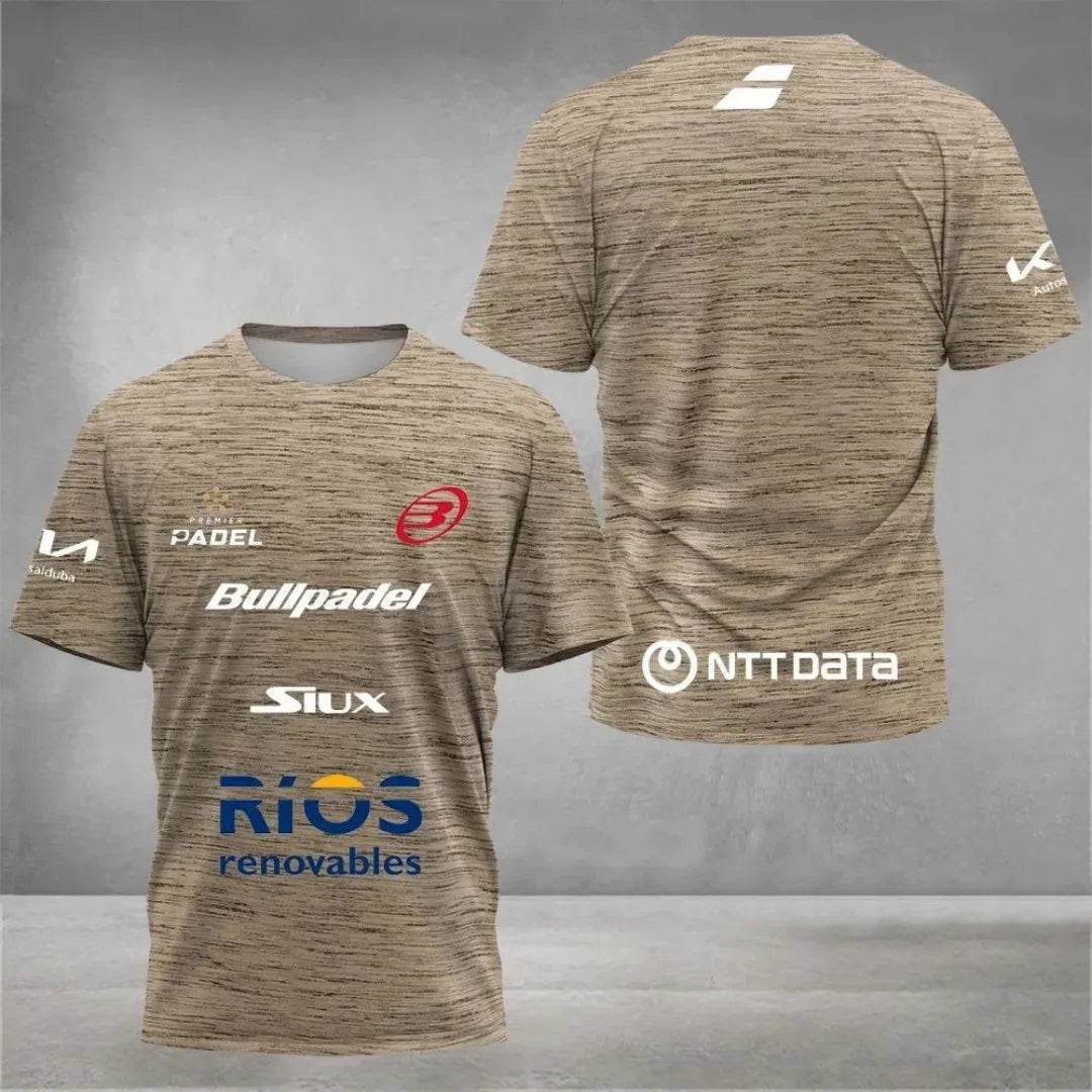 2025 Men's 3D Printed Tennis T-Shirt - Breathable, Quick Dry Design - Buy Center US