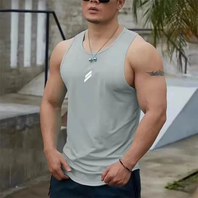 RUASPV Men's Casual Tank Top - Quick Dry Sports Vest for Summer Fitness - Buy Center US