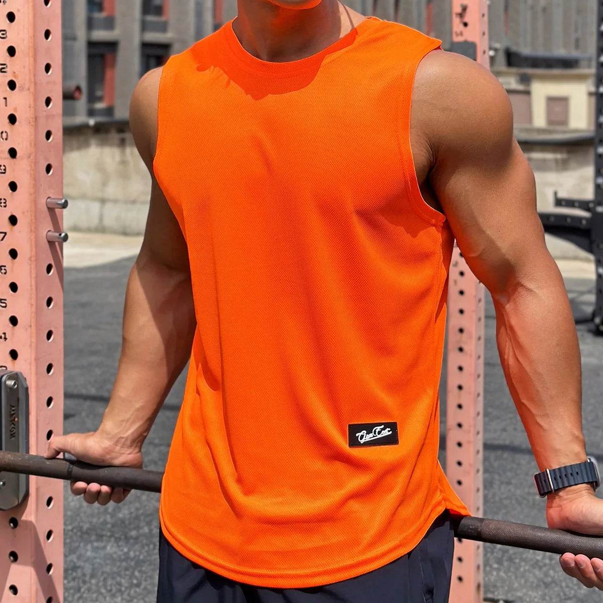 Men’s Breathable Gym Tank Top - Sleeveless Sports Vest for Fitness - Buy Center US