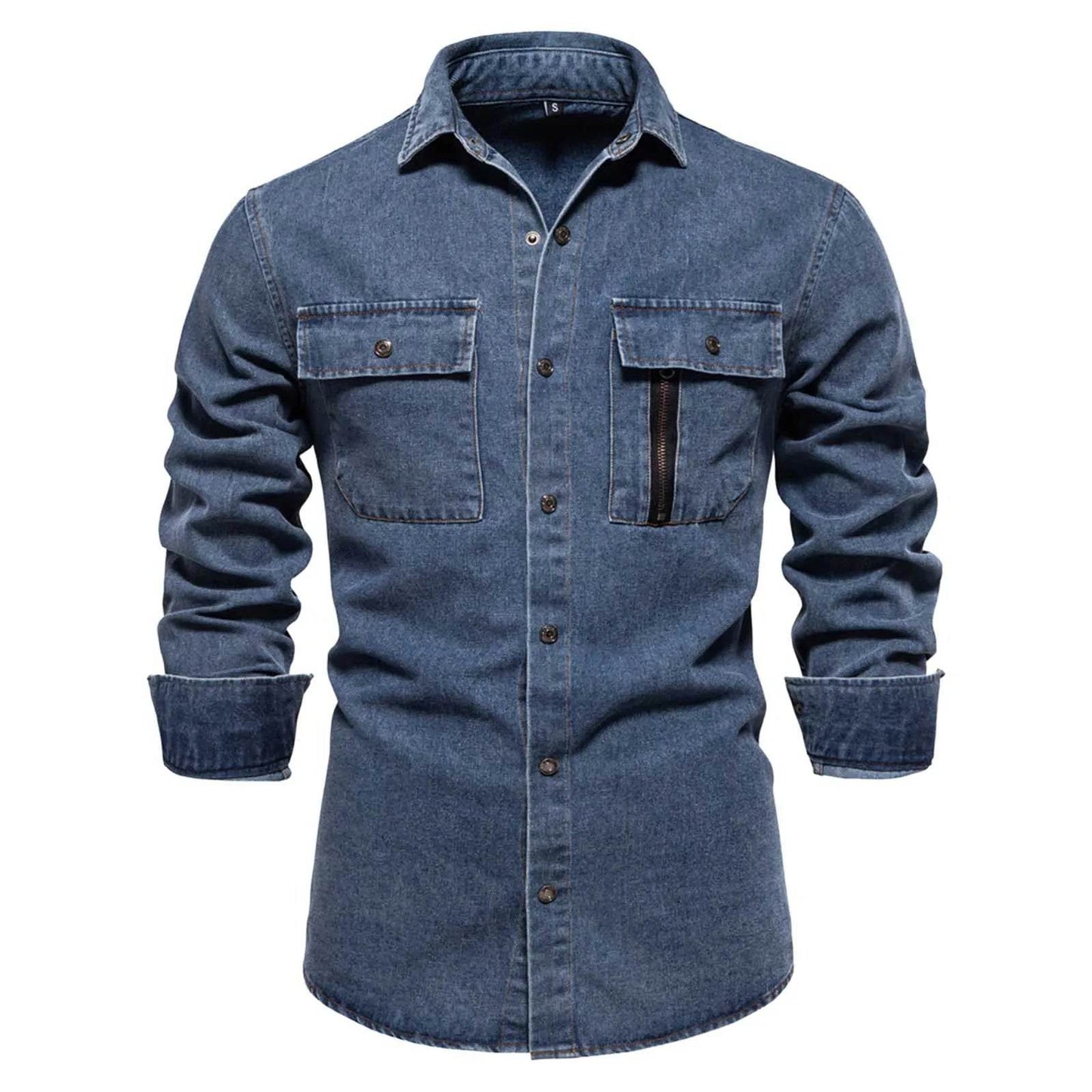 MUQGEW Men's Denim Jacket - Casual Loose Fit Retro Spring Outerwear - Buy Center US