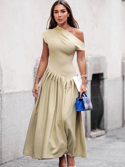 Elegant Long Dress for Women - Sleeveless A-Line Spring Fashion - Buy Center US