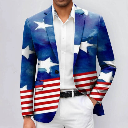Stylish 3D Printed Jacquard Suit Jacket for Men - Business & Fashion - Buy Center US