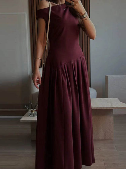 Elegant Long Dress for Women - Sleeveless A-Line Spring Fashion - Buy Center US