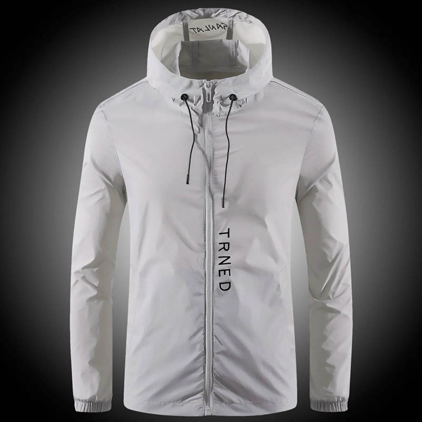Men's Lightweight Casual Jacket - Spring Fall Hooded Raincoat - Buy Center US
