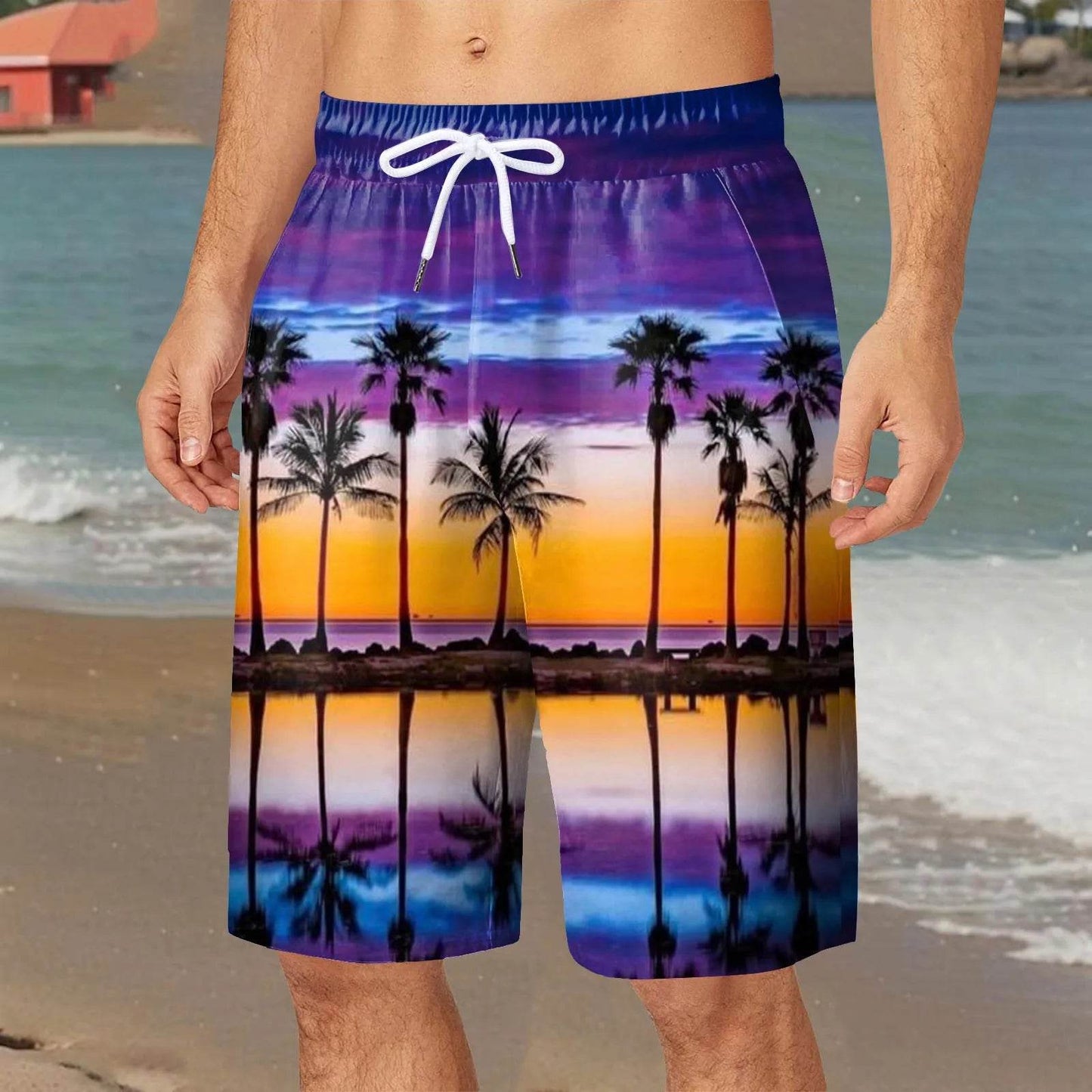 Quicksilver Men's Bermuda Trunks - Summer Board Shorts for Beach Fun - Buy Center US