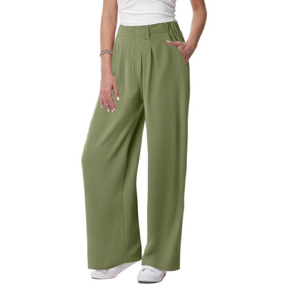 ZOMAXIUJEE Women's Solid Color Palazzo Pants - Casual & Comfortable - Buy Center US