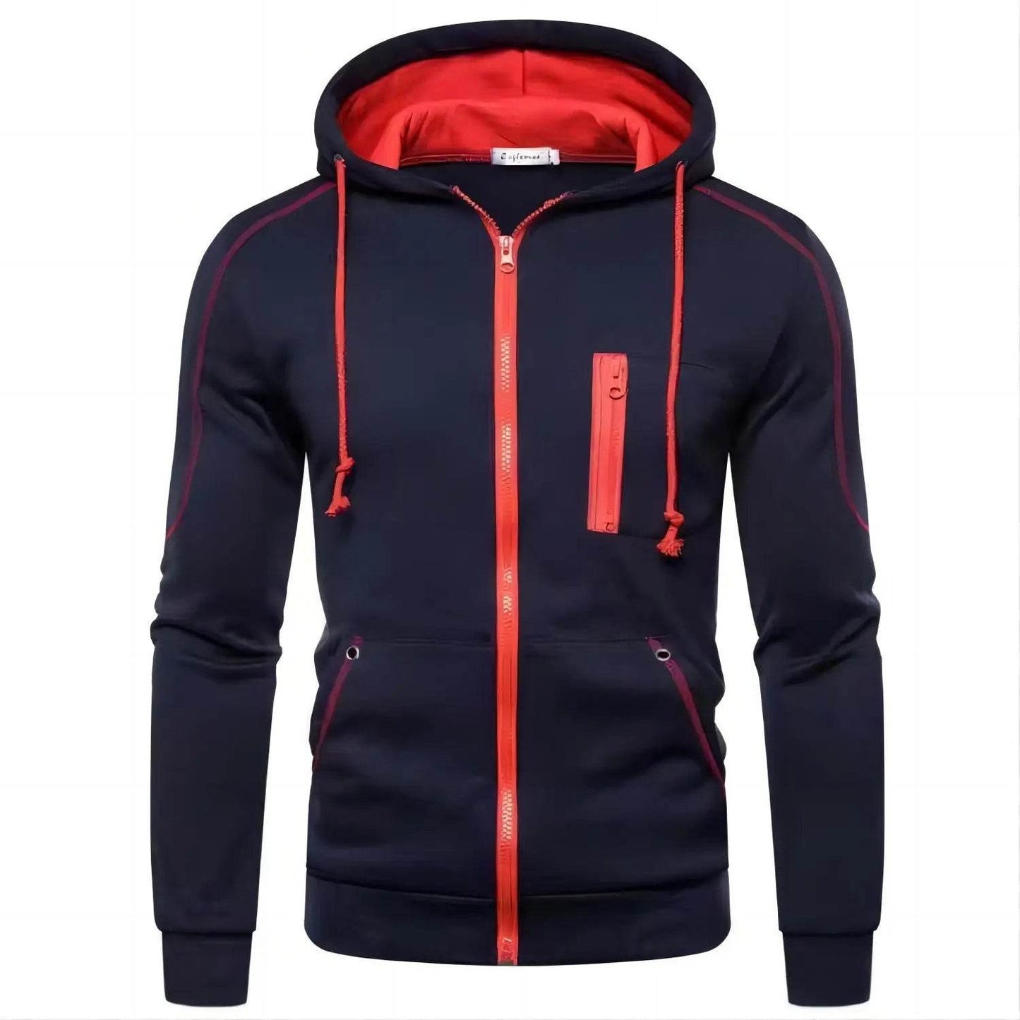 2024 Men's Hoodie Jacket - Zippered Hooded Pullover for Casual Style - Buy Center US