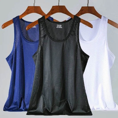 2024 Men's Summer Mesh Tank Tops - Quick-Drying & Breathable Vest - Buy Center US