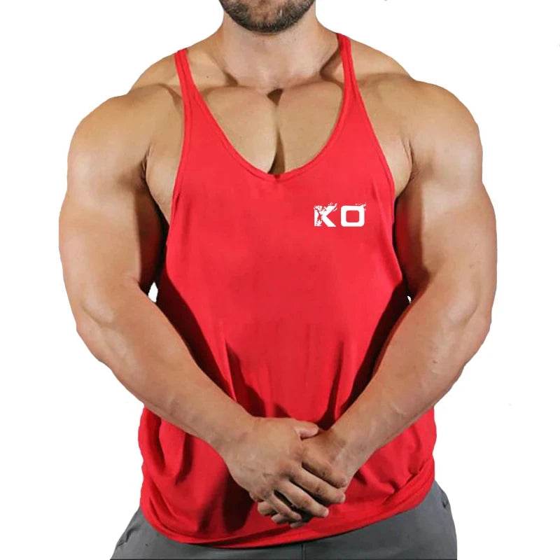 Men's Fitness Stringer Singlet Gym Shirt - V-Neck Sportswear Tank Top - Buy Center US
