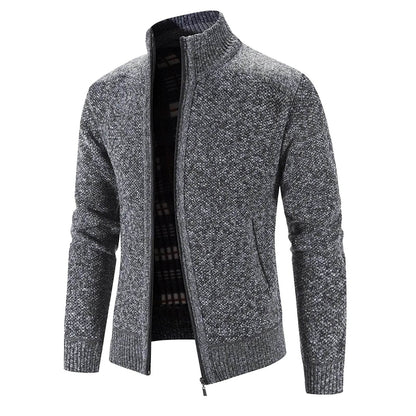 2024 Men’s Faux Fur Wool Jacket - Thick Long-Sleeved Casual Coat - Buy Center US