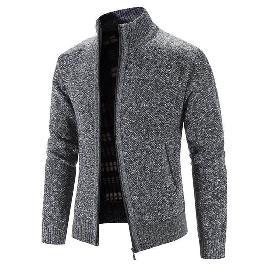 2024 Men’s Faux Fur Wool Jacket - Thick Long-Sleeved Casual Coat - Buy Center US