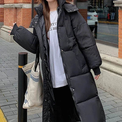 ABRINI Women's Hooded Long Coat - Warm Thicken Casual Parka - Buy Center US