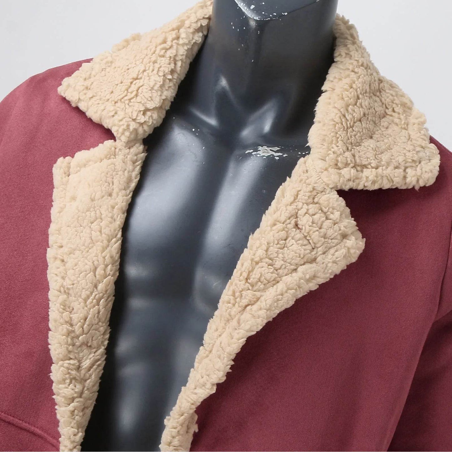Plus Size Men’s Winter Jacket - Thicken Faux Leather with Hooded Design - Buy Center US