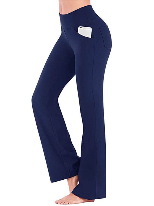 Allukasa High Waist Palazzo Pants - Elegant Slim Fit Trousers for Women - Buy Center US