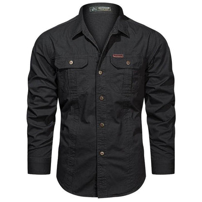 Men's Long Sleeve Casual Cotton Overshirt - Quality Spring Shirts 5XL - Buy Center US