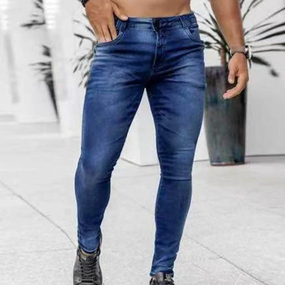 WHooHoo Men's Skinny Stretch Denim Pants - Low Waisted Casual Jeans - Buy Center US