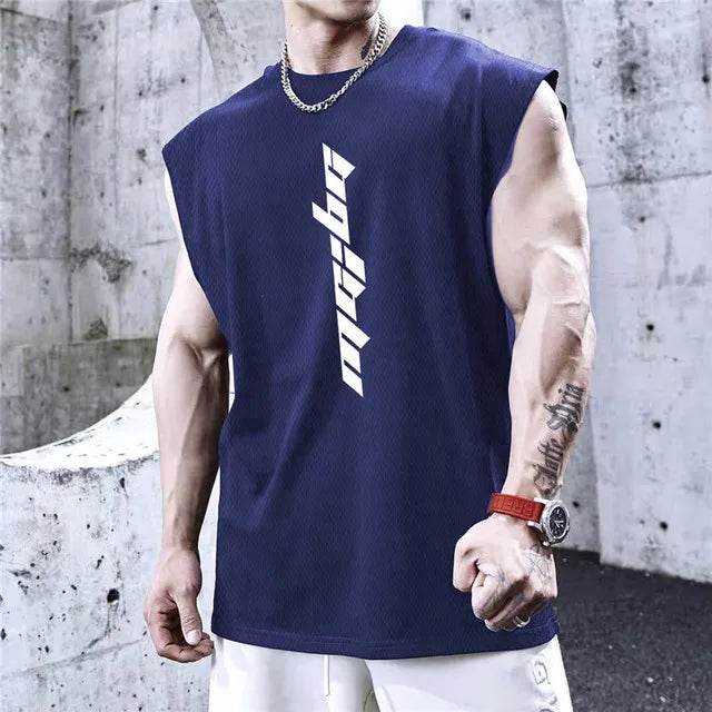 Men's Bodybuilding Tank Tops - Summer Fitness Sleeveless Workout Shirts - Buy Center US