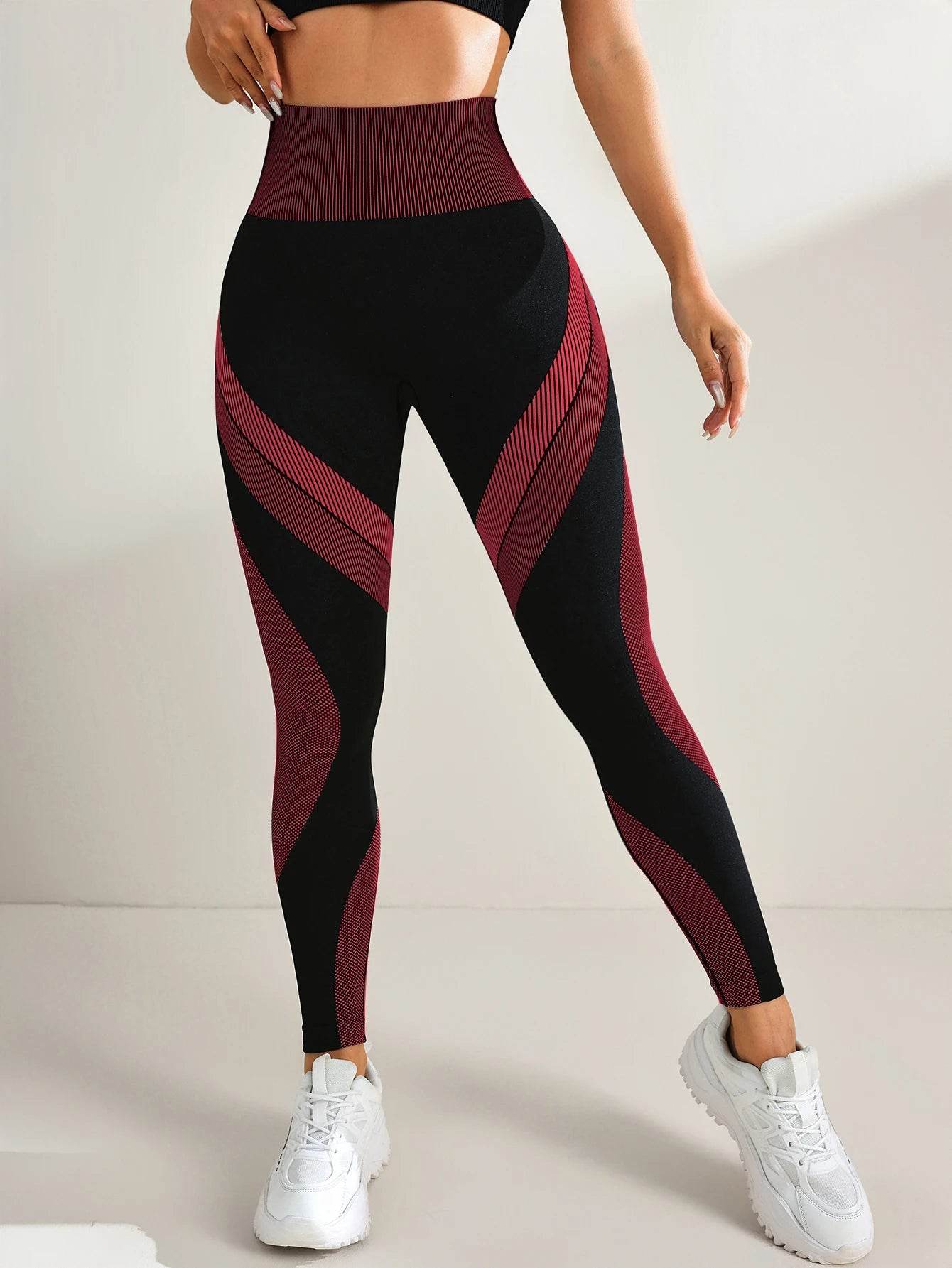 Women's High Waist Yoga Leggings - Seamless Tummy Control & Stretchy - Buy Center US