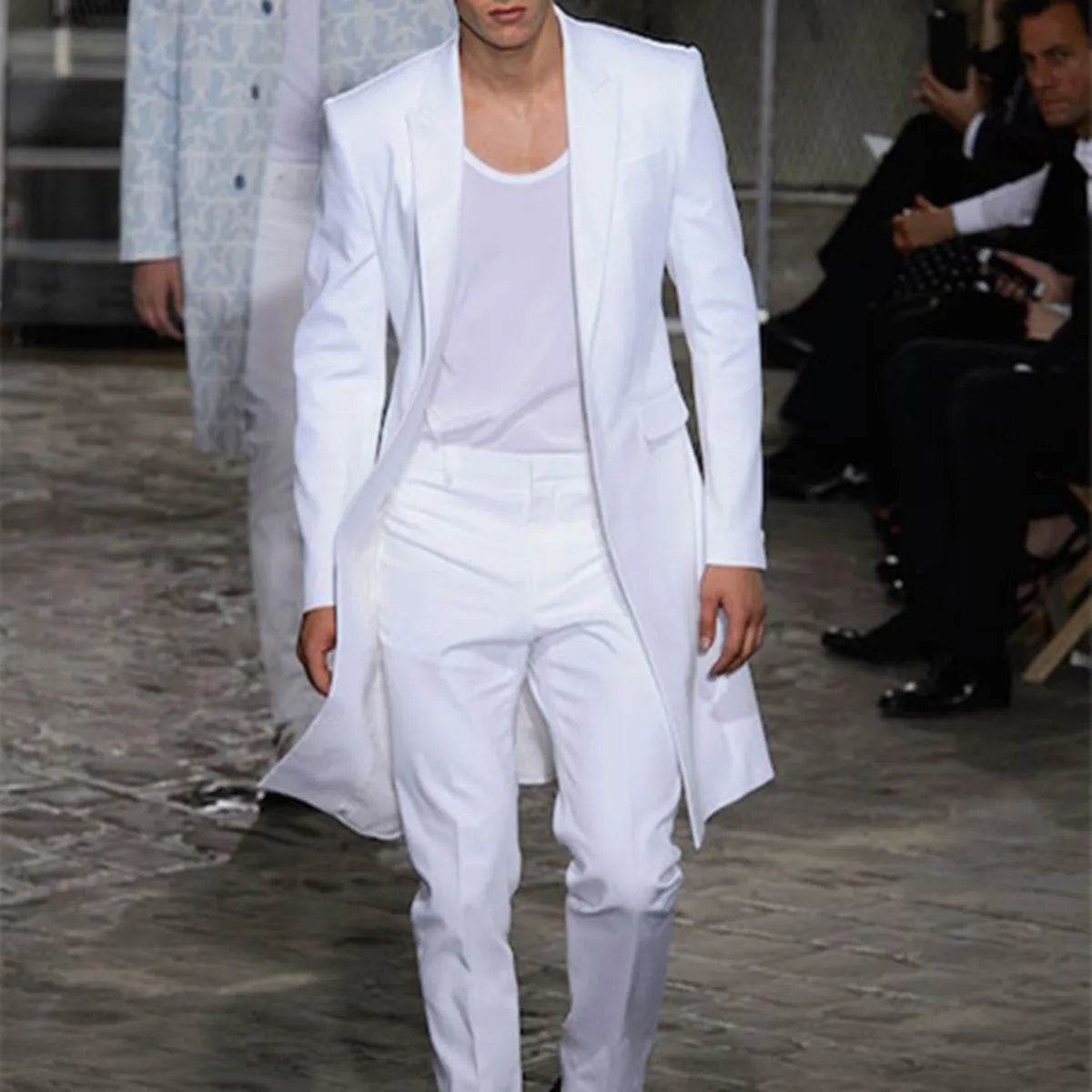 2023 Summer Men’s Groom Tuxedo Suit - Peaked Lapel Wedding Outfit - Buy Center US