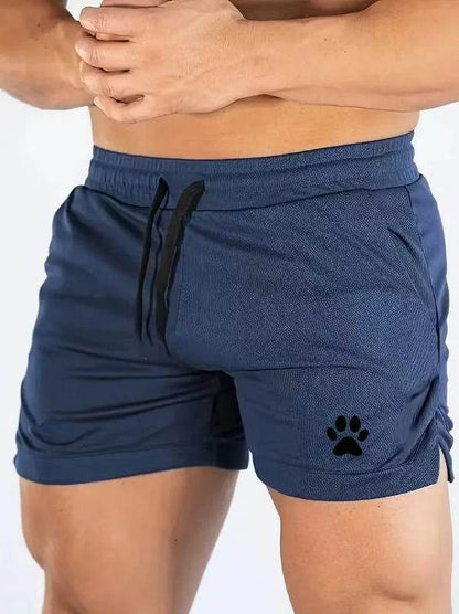 Men's Casual Bear Paw Print Shorts - Summer Fitness & Jogging Style - Buy Center US