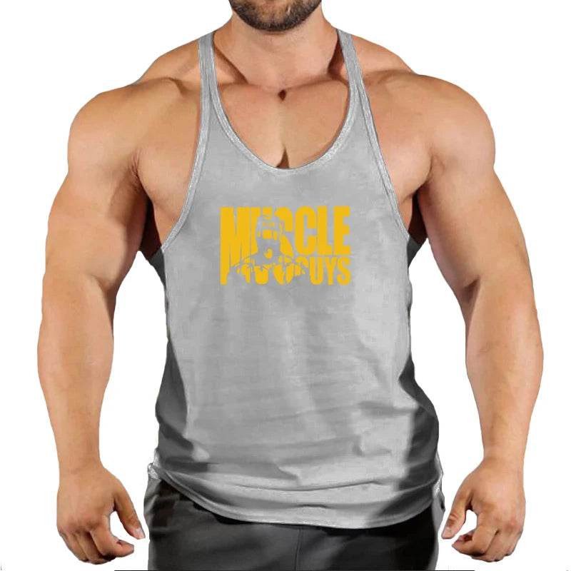 Muscle Guys Cotton Gym Tank Tops - Men's Sleeveless Bodybuilding Undershirt - Buy Center US