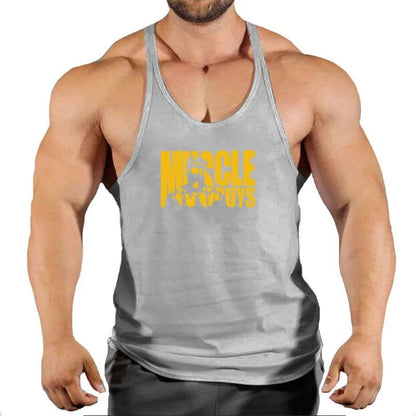 Muscle Guys Cotton Gym Tank Tops - Men's Sleeveless Bodybuilding Undershirt - Buy Center US